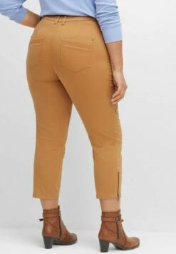 Sheego Stoffhose - Hellbraun -Sheego fbcfde86d0794191917f411eb5cdf257