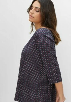 Sheego 3/4-ARM - Langarmshirt - Nachtblau Bedruckt -Sheego fbda7ecd1c4540f5a433e3bd500236f4