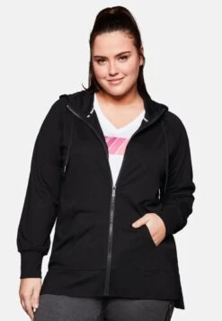 Sheego Sweatjacke - Black