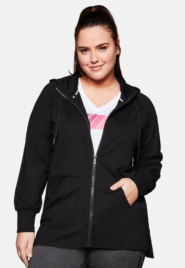 Sheego Sweatjacke - Black 3 Sheego Sweatjacke - Black
