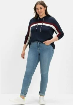 Sheego Kapuzenpullover - Nachtblau -Sheego fd567564283543fe83951eb0c951c6f3