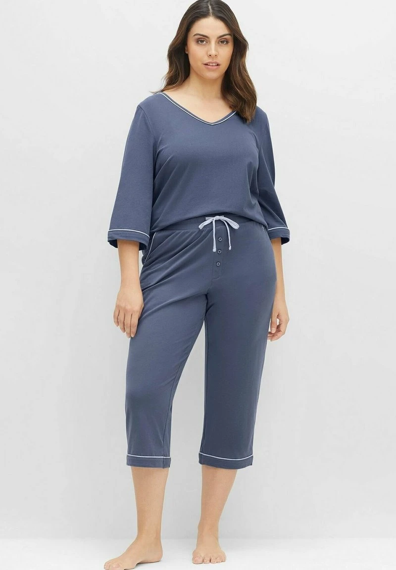 Sheego Nachtwäsche Hose - Indigo 4 Sheego Nachtwäsche Hose - Indigo – Bild 2