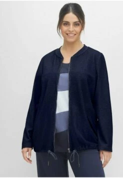 Sheego Sweatjacke - Marineblau