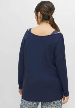 Sheego Nachtwäsche Shirt - Marine -Sheego fe7b9549e16f415d8ee41a844abe9b5b