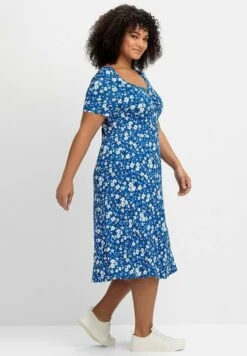 Sheego Jerseykleid - Blau Gemustert 9 Sheego Jerseykleid - Blau Gemustert -Sheego fef3a1e4f12840df848a202fe5bf5caa