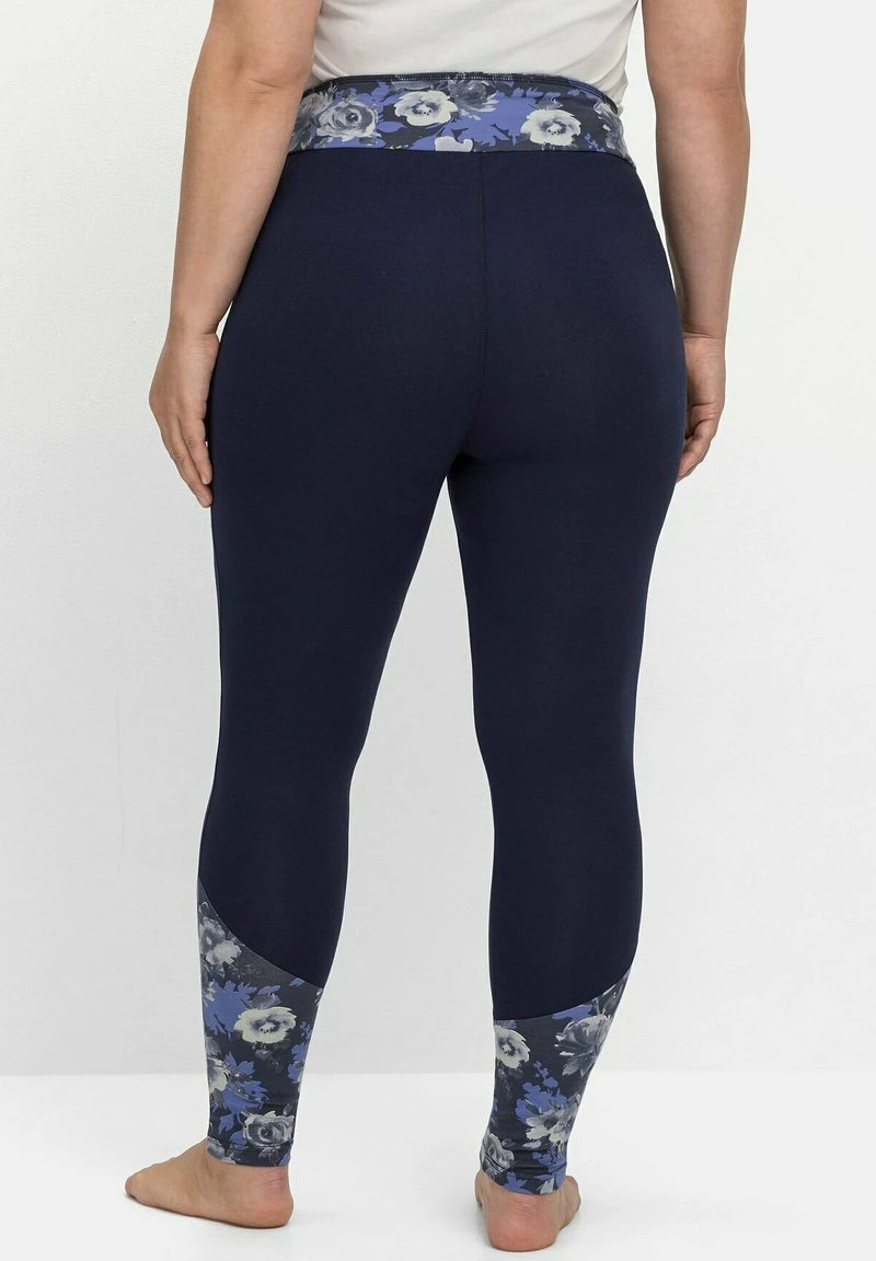 Sheego Leggings - Hosen - Marine Gemustert 4 Sheego Leggings - Hosen - Marine Gemustert – Bild 2