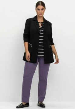 Sheego TWILL - Stoffhose - Pflaume -Sheego ff0d493e80284c509f170a84f1ae63a3 1