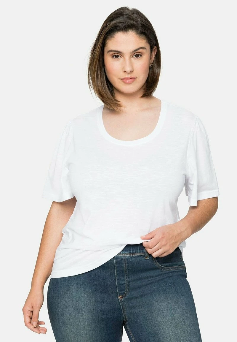 Sheego T-Shirt Basic - Weiß 8 Sheego T-Shirt Basic - Weiß – Bild 6