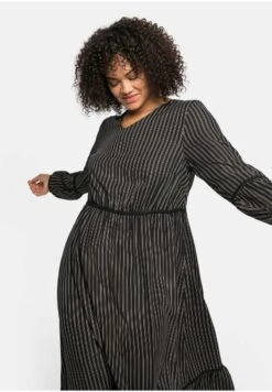 Sheego Maxikleid - Schwarz Bedruckt -Sheego ff9792d05c72452fa3186fa2b543447b